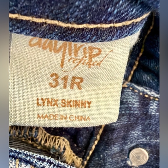 Daytrip Refined Lynx Skinny Stretch Jeans Distressed Dark Blue Size 31R - Picture 9 of 13